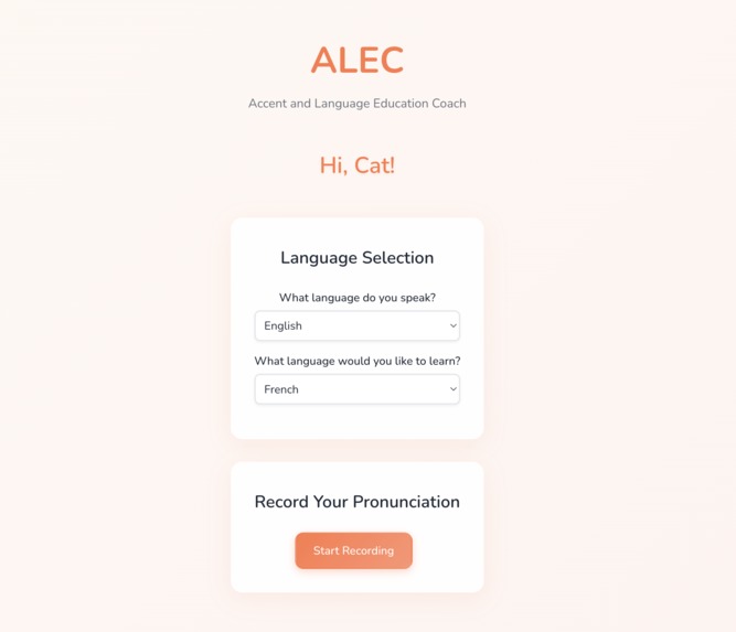 ALEC - Accent and Language Education Coach – screenshot 1