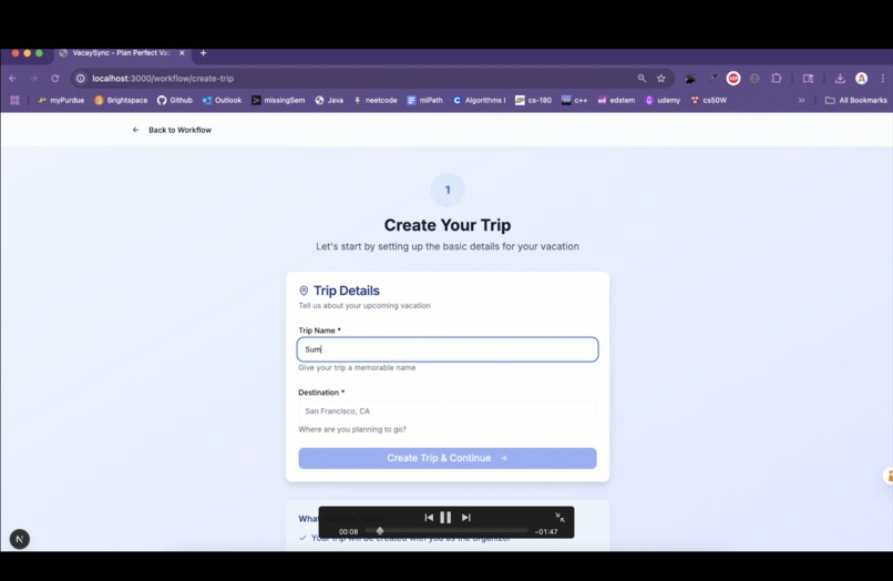 VacaySync – screenshot 3