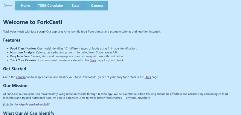 ForkCast – screenshot 2
