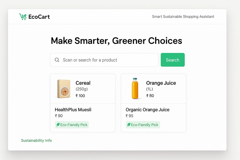 Smart Sustainable Shopping Assistant – screenshot 1