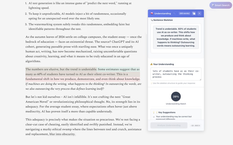 Al-Powered CogniShield Reader – screenshot 4