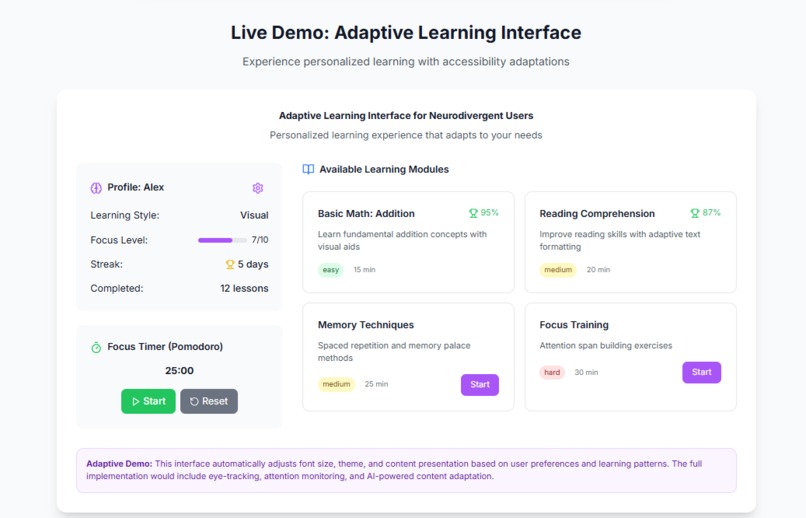 InAble-Unified AI Assistant for Inclusive Accessibility – screenshot 4