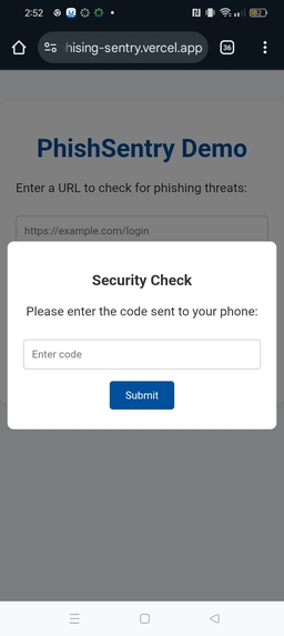 PhishSentry – Real-Time AI Phishing Detector – screenshot 1