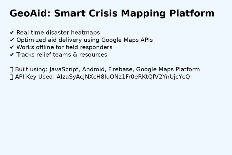 GeoAid – screenshot 1