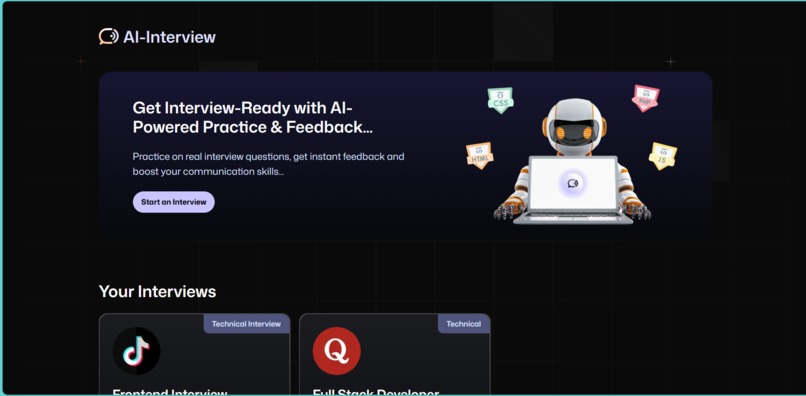 AI Voice Mock Interview – screenshot 1