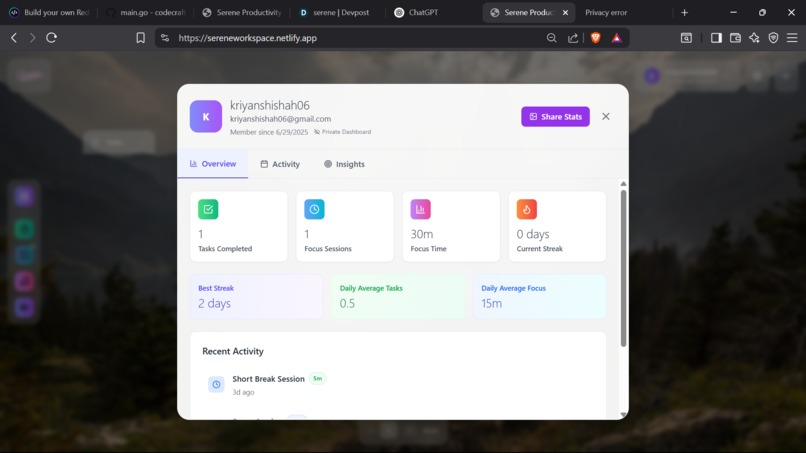 serene – screenshot 5