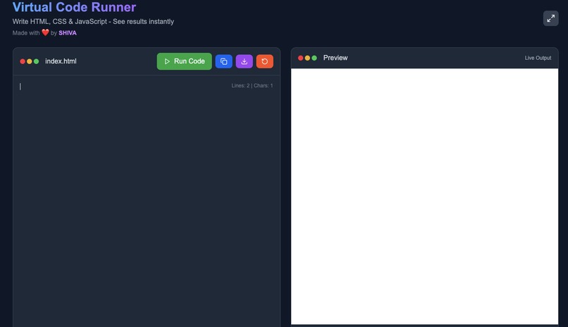 A WEBSITE IN WHICH YOU CAN CODE – screenshot 1