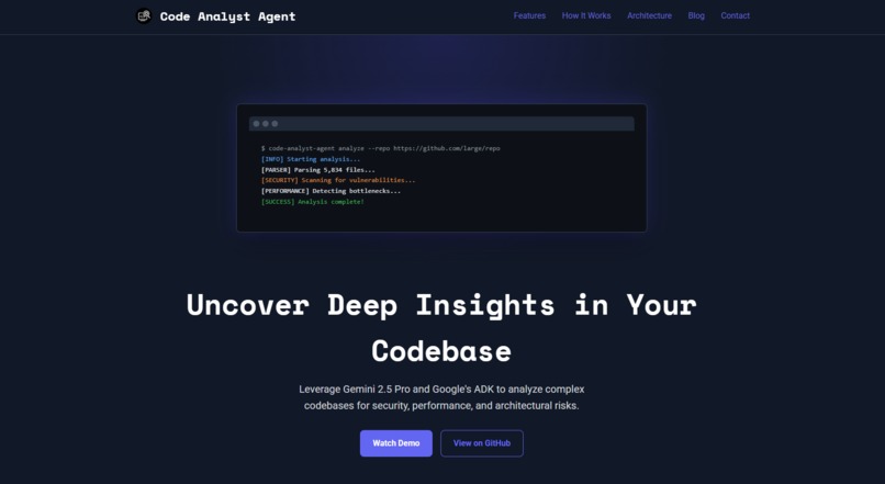 Code Analyst Agent – screenshot 1