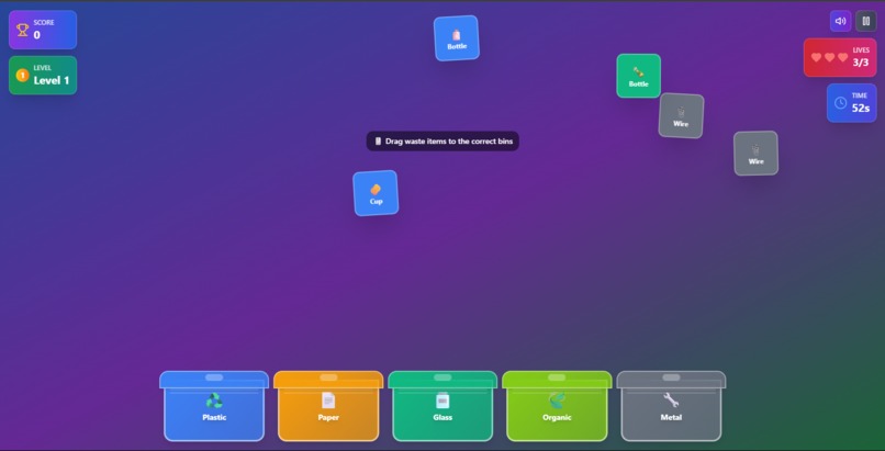 EcoSort - Interactive Recycling Game – screenshot 2
