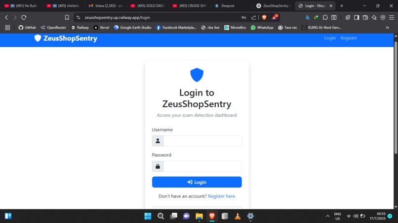 ZeusShopSentry – screenshot 1