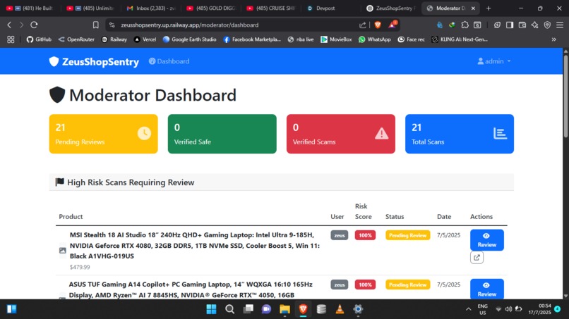 ZeusShopSentry – screenshot 5