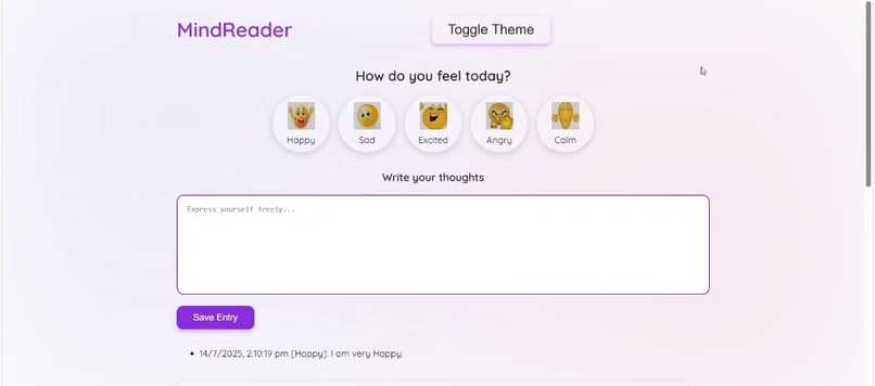 MINDREADER – screenshot 1