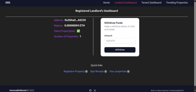 Decentralized Rental System – screenshot 2