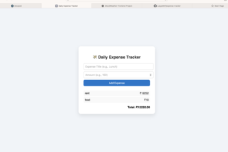 Daily Expense Tracker
