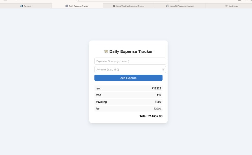 Daily Expense Tracker – screenshot 3