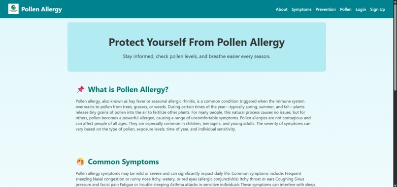 Smart Pollen Allergy Tracker – screenshot 2