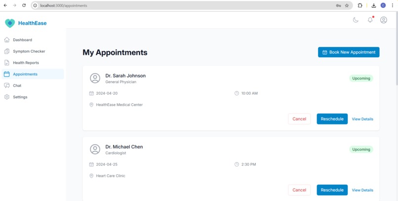 HealthEase – screenshot 3