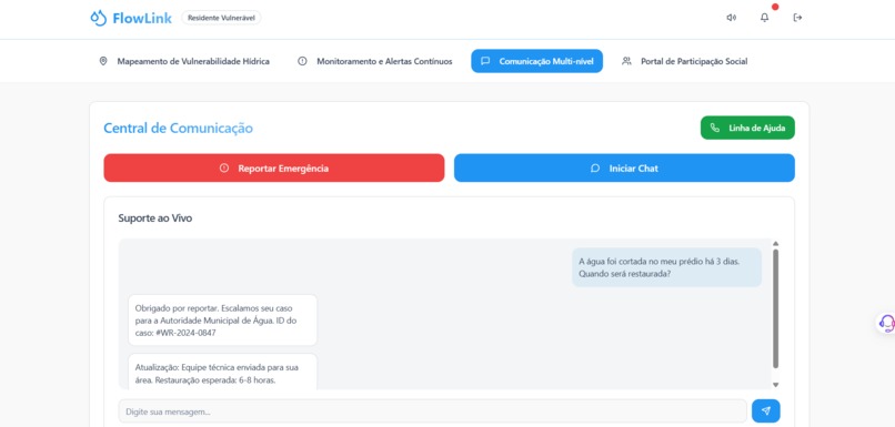 FlowLink: Empowering vulnerable communities – screenshot 4
