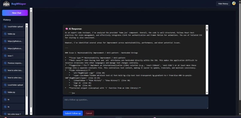 BugWhisper – screenshot 2
