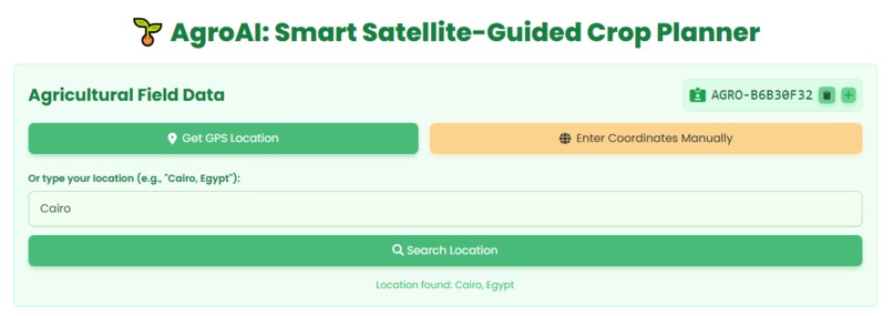 Agro AI: Smart Satellite-Guided Crop Planner – screenshot 2
