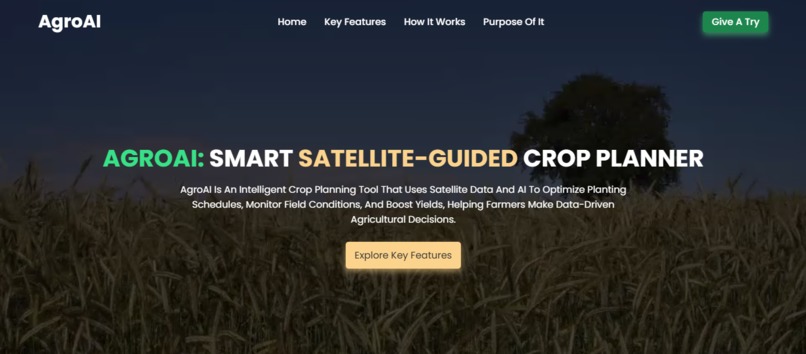Agro AI: Smart Satellite-Guided Crop Planner – screenshot 1