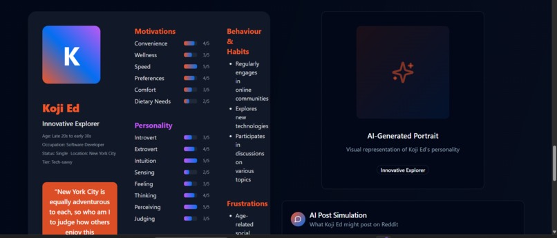 Reddit-Soul-Scribe : Reddit Persona Generator – screenshot 2
