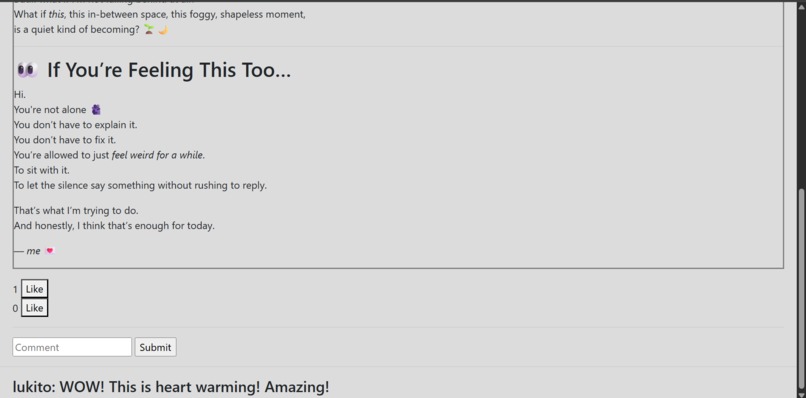 Personal Blog – screenshot 3
