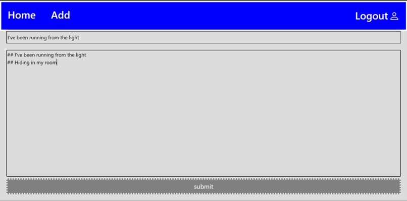 Personal Blog – screenshot 2