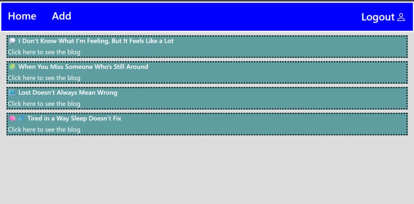 Personal Blog – screenshot 4