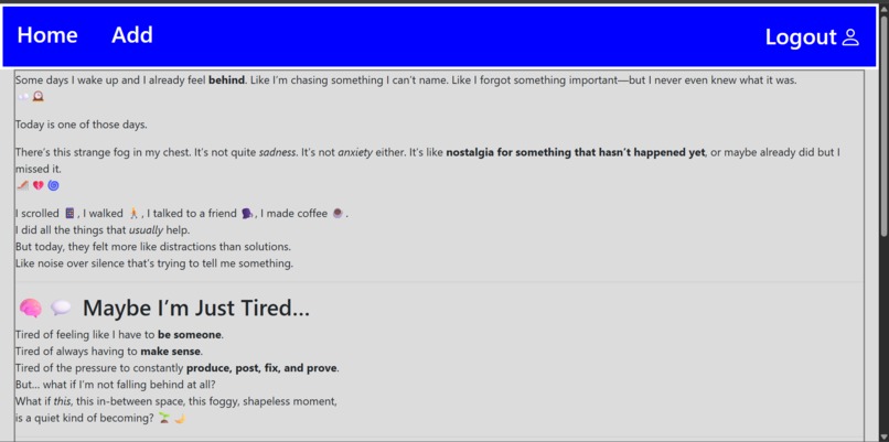 Personal Blog – screenshot 5