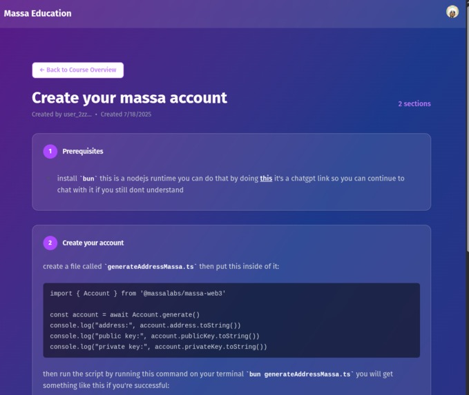 Massa Education Platform – screenshot 2