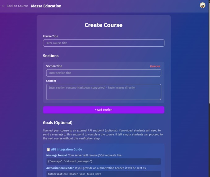 Massa Education Platform – screenshot 3