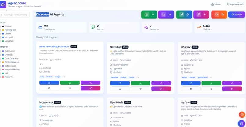 AI agent store – screenshot 1