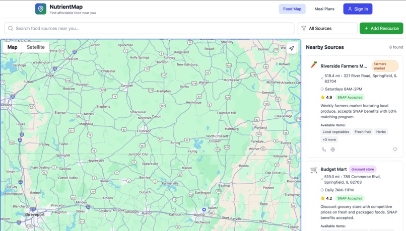 NutrientMap  – screenshot 1