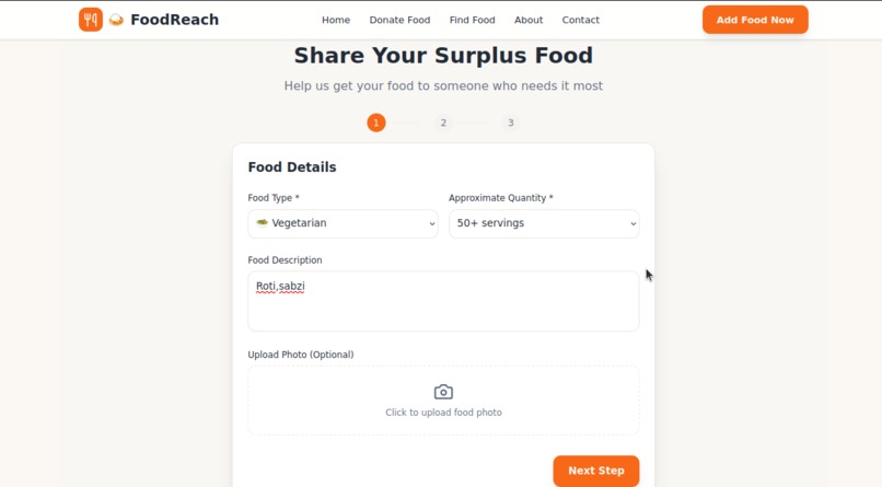 FoodReach – screenshot 1