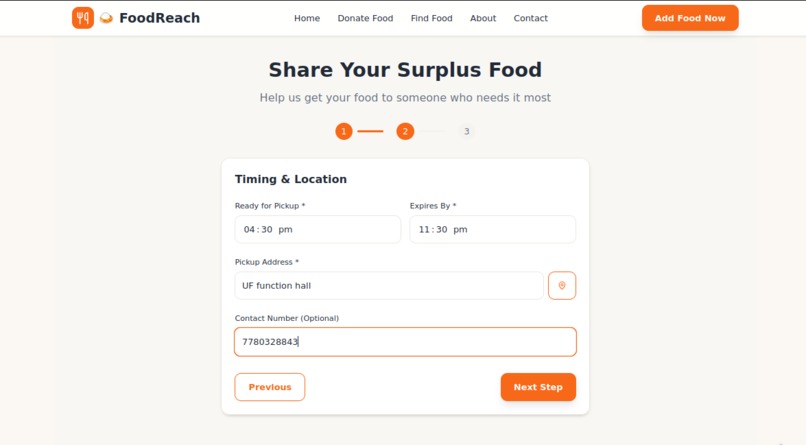 FoodReach – screenshot 2