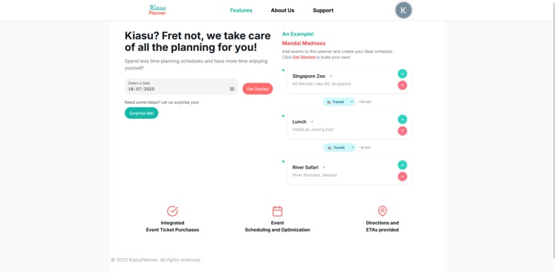 KiasuPlanner – screenshot 1