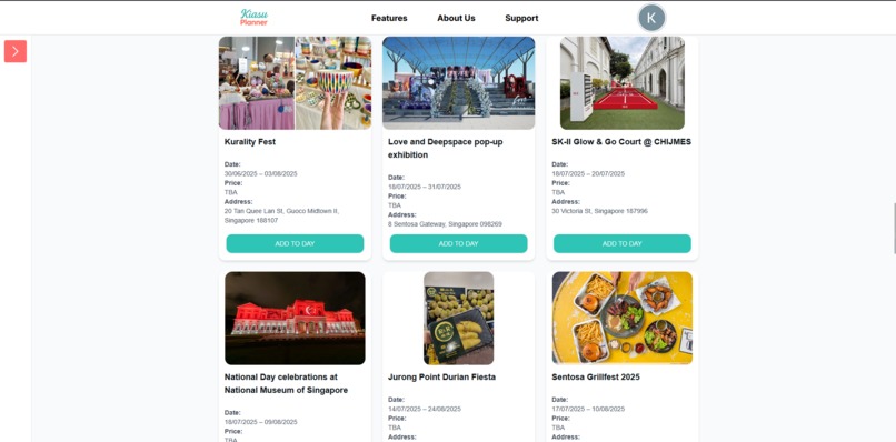 KiasuPlanner – screenshot 2