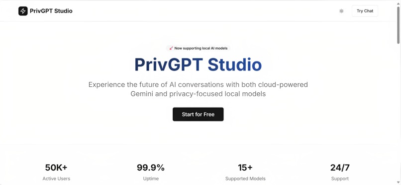 PrivGPT Studio – screenshot 1