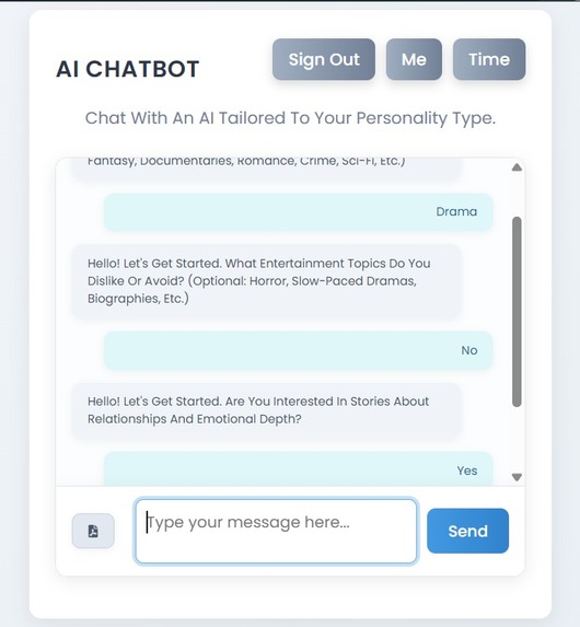 Personality-Aware Entertainment – screenshot 2