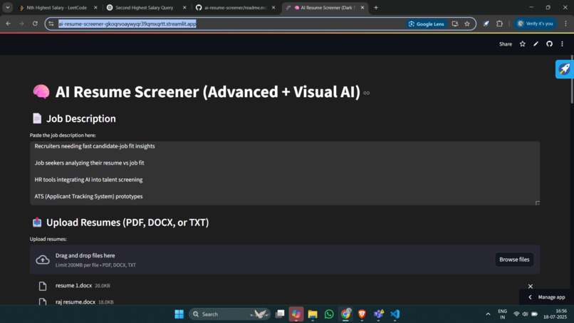Ai-Resume-screener – screenshot 2