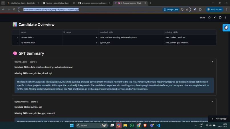 Ai-Resume-screener – screenshot 4