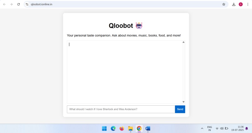  Qloobot – Your Personalized Taste AI Chat Companion – screenshot 1