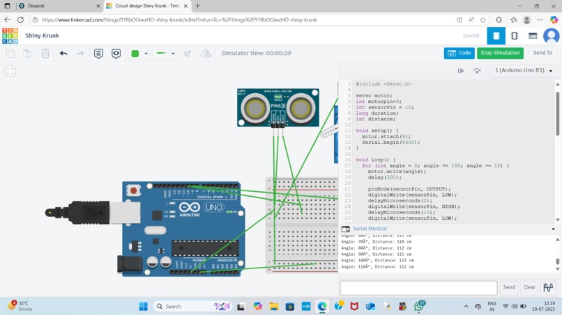 UltraRadar:Smart Obstacle Detection System – screenshot 1