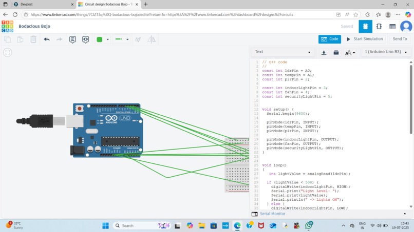 Mini Smart Home Stimulation -Arduino Project! – screenshot 2