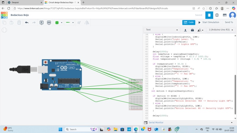 Mini Smart Home Stimulation -Arduino Project! – screenshot 3
