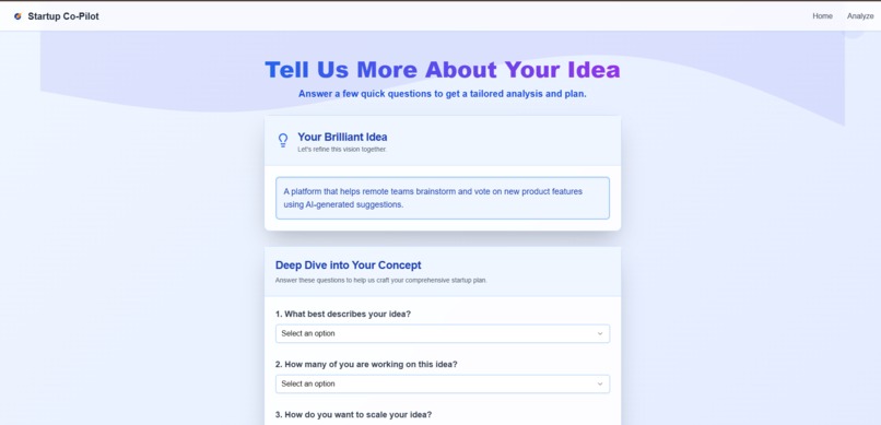 Startup Co-Pilot – screenshot 3