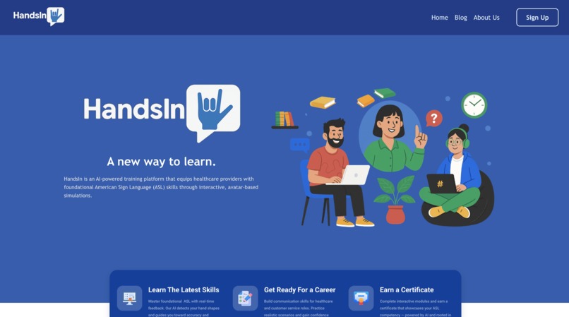 HandsIn – screenshot 1