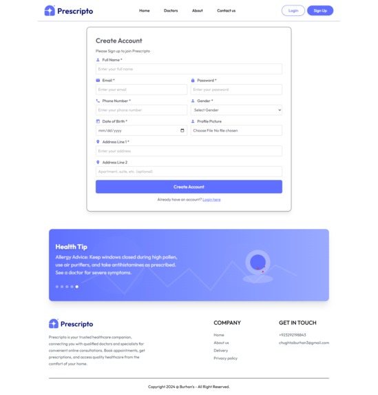 Prescripto – Secure Doctor Booking & Health Management  – screenshot 6