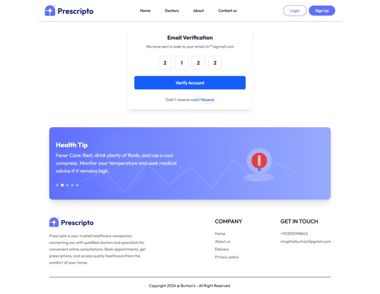 Prescripto – Secure Doctor Booking & Health Management  – screenshot 7